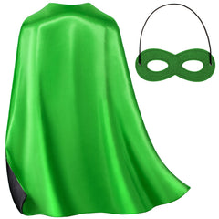 Bosvin double-sided green superhero cape for imaginative dress-up adventures.