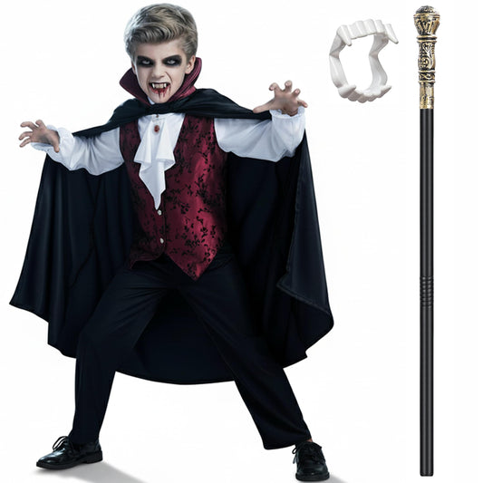 Bosvin Kids Vampire Costume shirt and vest for a gothic look at Halloween