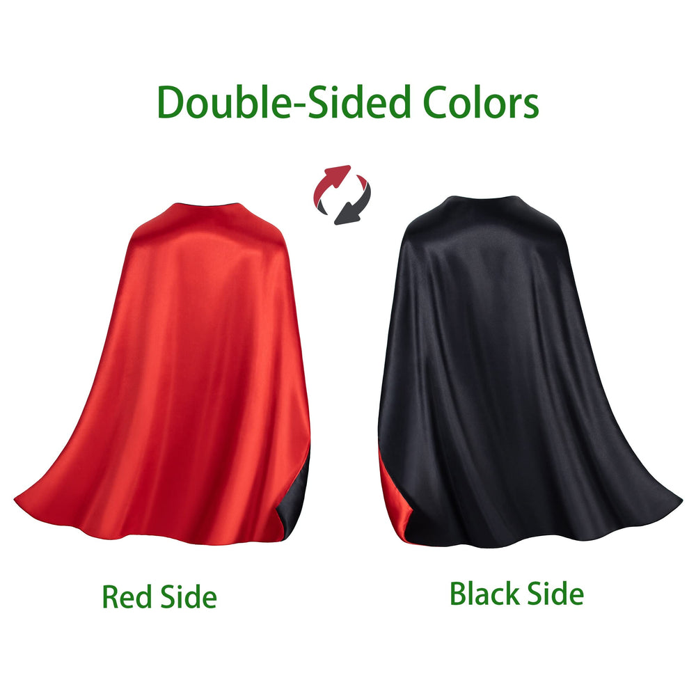 Bosvin soft glossy satin cape material feels gentle against the skin