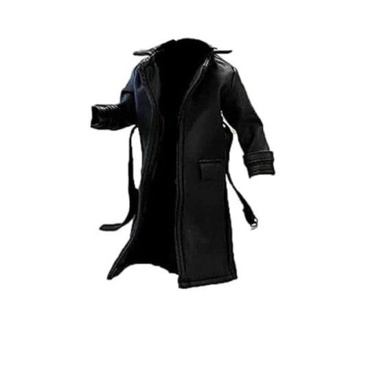 BOSWON 1/12 sodier wired trench coat, front view for 6-inch figure.