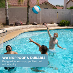 Botabee pool basketball with inlaid textured grip for improved control during games