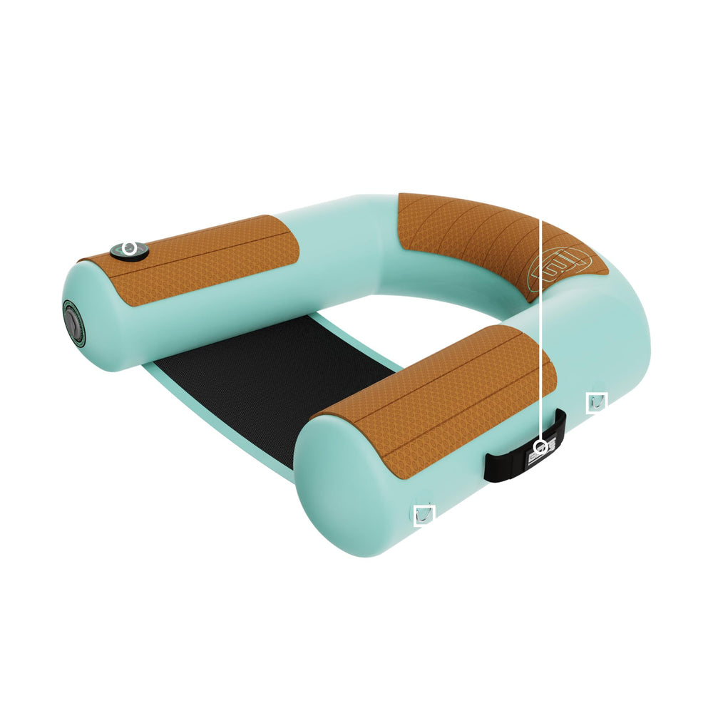 BOTE Hangout Sling Chair includes pump and repair kit for on-the-go readiness.