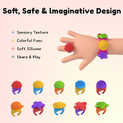 Botsparty textured rings offer varied tactile textures for focus