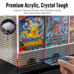 Botyboty durable acid-free acrylic protects boosters while keeping visibility.