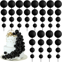 BOUBONI ball topper 2cm black for precise cake decoration and elegant presentation.