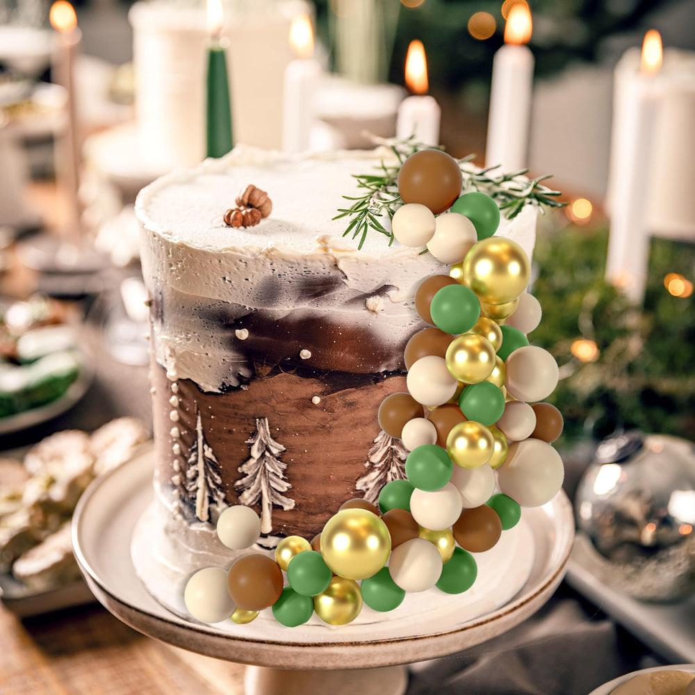 BOUBONI toppers on cake demonstrating varied sizes for layered decor