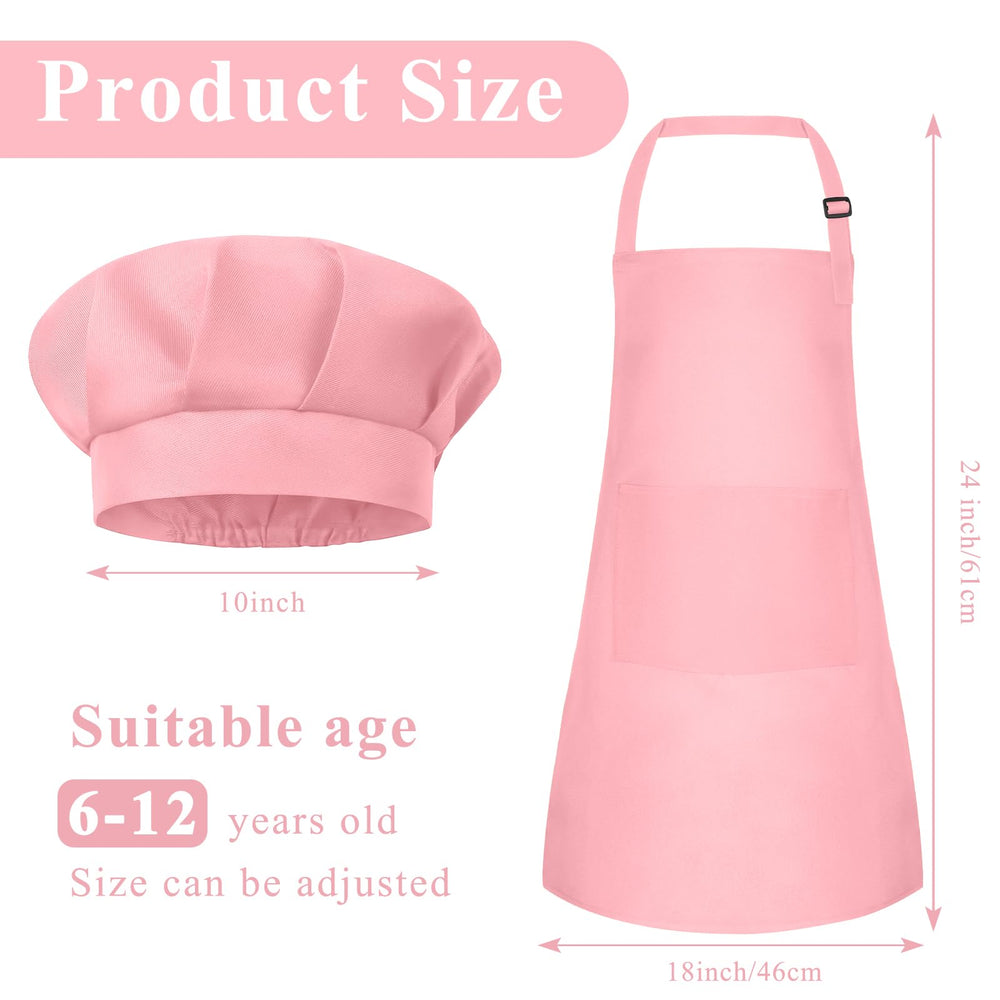 BOUBONI kids pink apron back view with adjustable straps