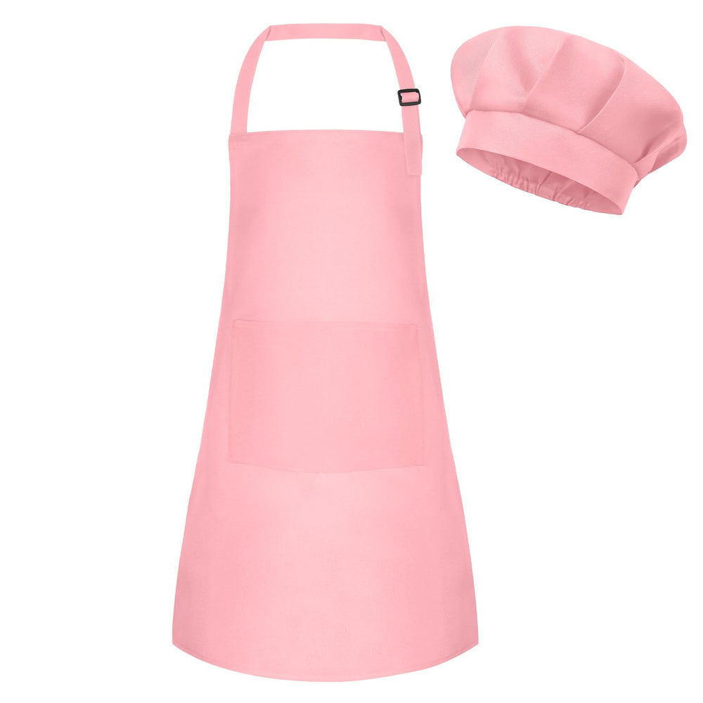 BOUBONI kids apron pink front view for creative cooking