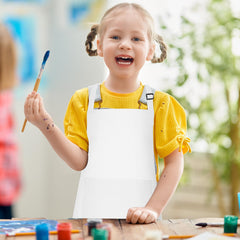Bouiexye kids apron adjustable waist belt for a comfortable fit.