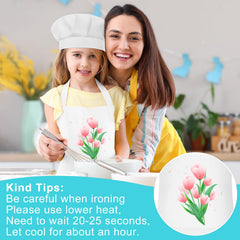 Bouiexye kids apron and hat elastic back ensures secure sizing.