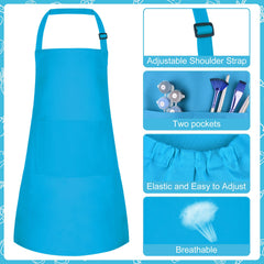 Bouiexye kids cooking and painting blue set for versatile activities.