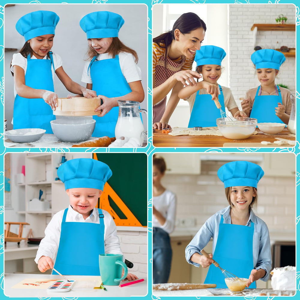 Bouiexye breathable polyester apron keeps kids comfortable during cooking and crafts.