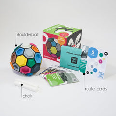 Boulderball 44-parts build highlights puzzle-solving and dexterity.