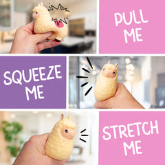 Boxer Gifts Calma llama fidget toy provides focused break during tasks.