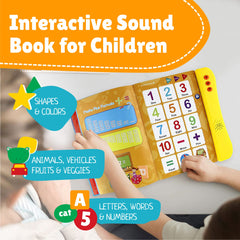 Boxiki Kids ABC sound book lightweight design supports on-the-go learning