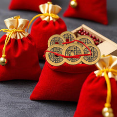 BOXOB coins car decor or desk display with traditional touch.