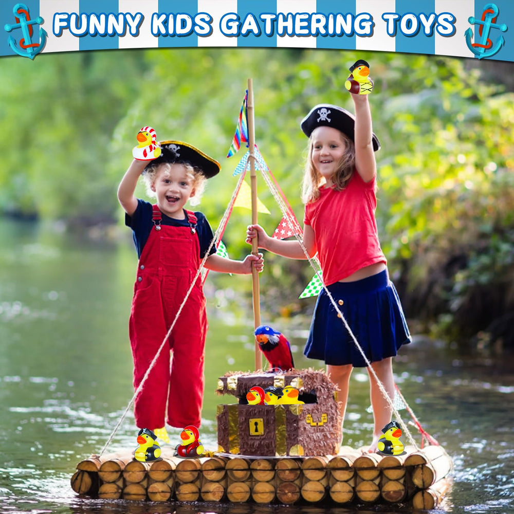 Soft, durable BOZILY pirates ducks with safe grip close-up.