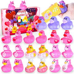BOZILY Valentine ducks with cards for classroom exchanges and gifts.
