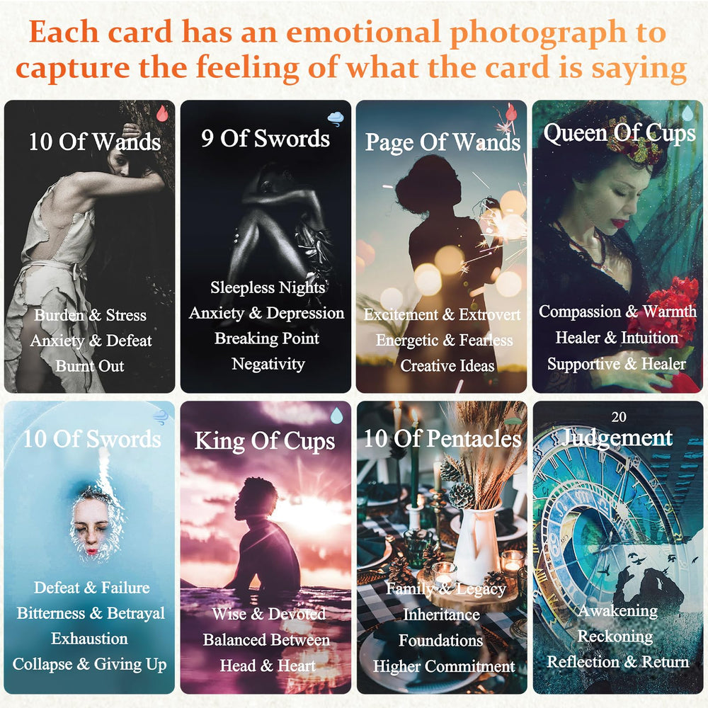 BQLXBABLT 78-card deck featuring major and minor arcana for varied readings