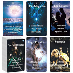 BQLXBABLT beginner tarot deck with emotional photographs to deepen meanings