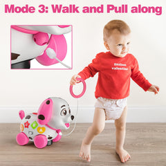 BQU Puppy Toy walking mode helps toddlers pull and explore indoors.
