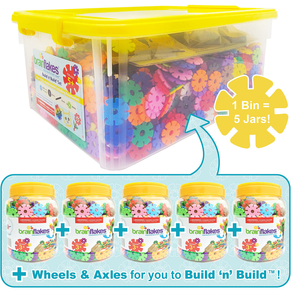 Brain Flakes ball build using rotators with an idea booklet for guidance