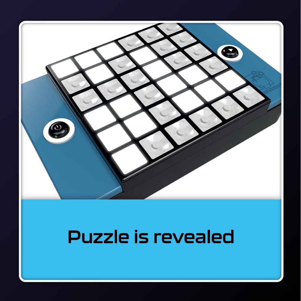 Brainwright Puzzle Bright puzzle-pieces arrangement demonstrates strategic coverage of lights.