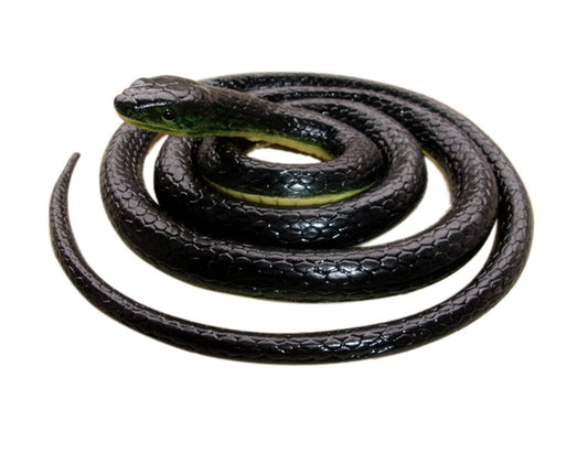 Brandon-super Realistic Rubber Snake 52in, full-body view for garden deterrence.