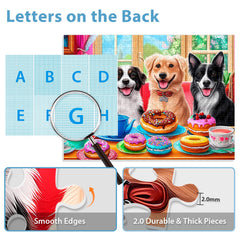 BraniacBits HD reference poster aids completing the 500-piece challenge.