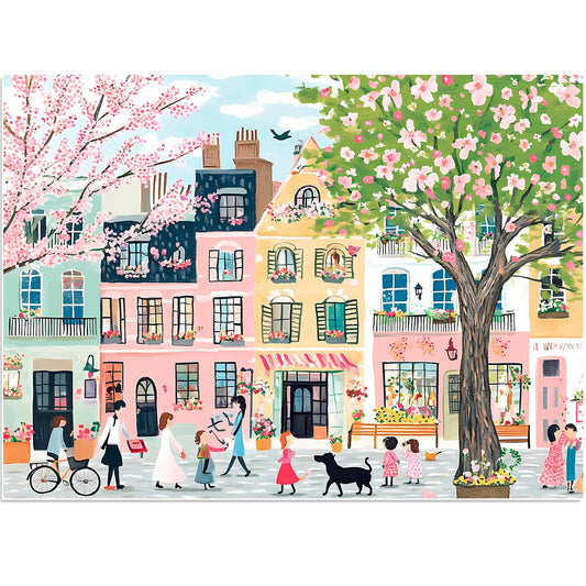 BraniacBits Pink Garden puzzle box front showing vibrant, eco-friendly packaging.