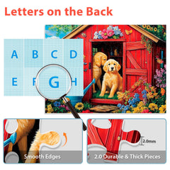 BraniacBits vibrant sunflowers puzzle scene, inviting warm, uplifting play sessions.