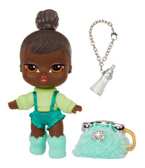 Bratz Babyz Felicia with tiny ponytail and swooping bangs ready for stage-inspired storytelling.
