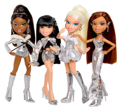 Bratz Charmz packaging in silver display for premium presentation
