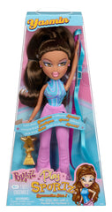 Bratz Play Sportz Yasmin doll in blue halter leotard for sporty fashion play