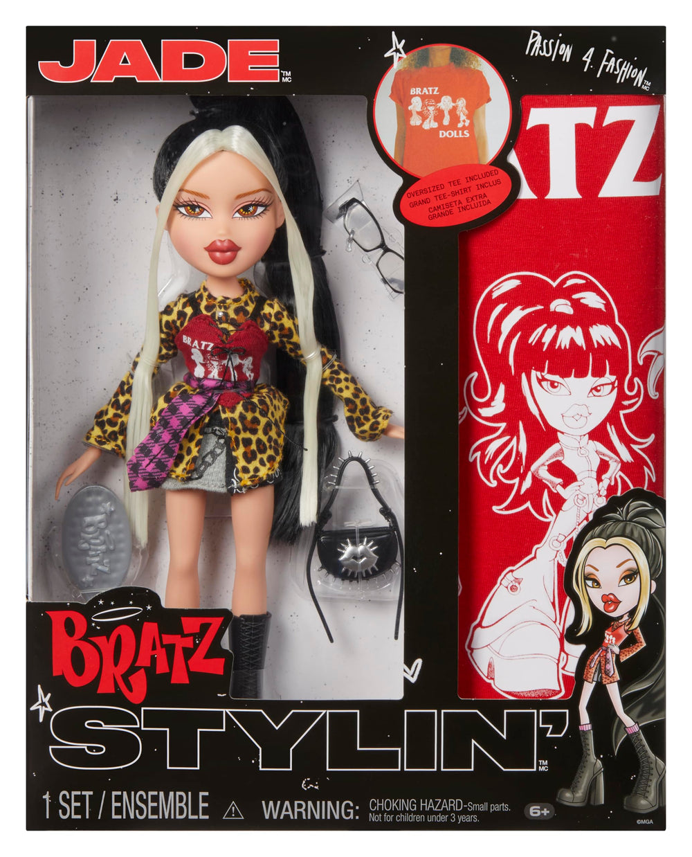 Bratz Stylin' Jade doll in full set for creative dress-up play
