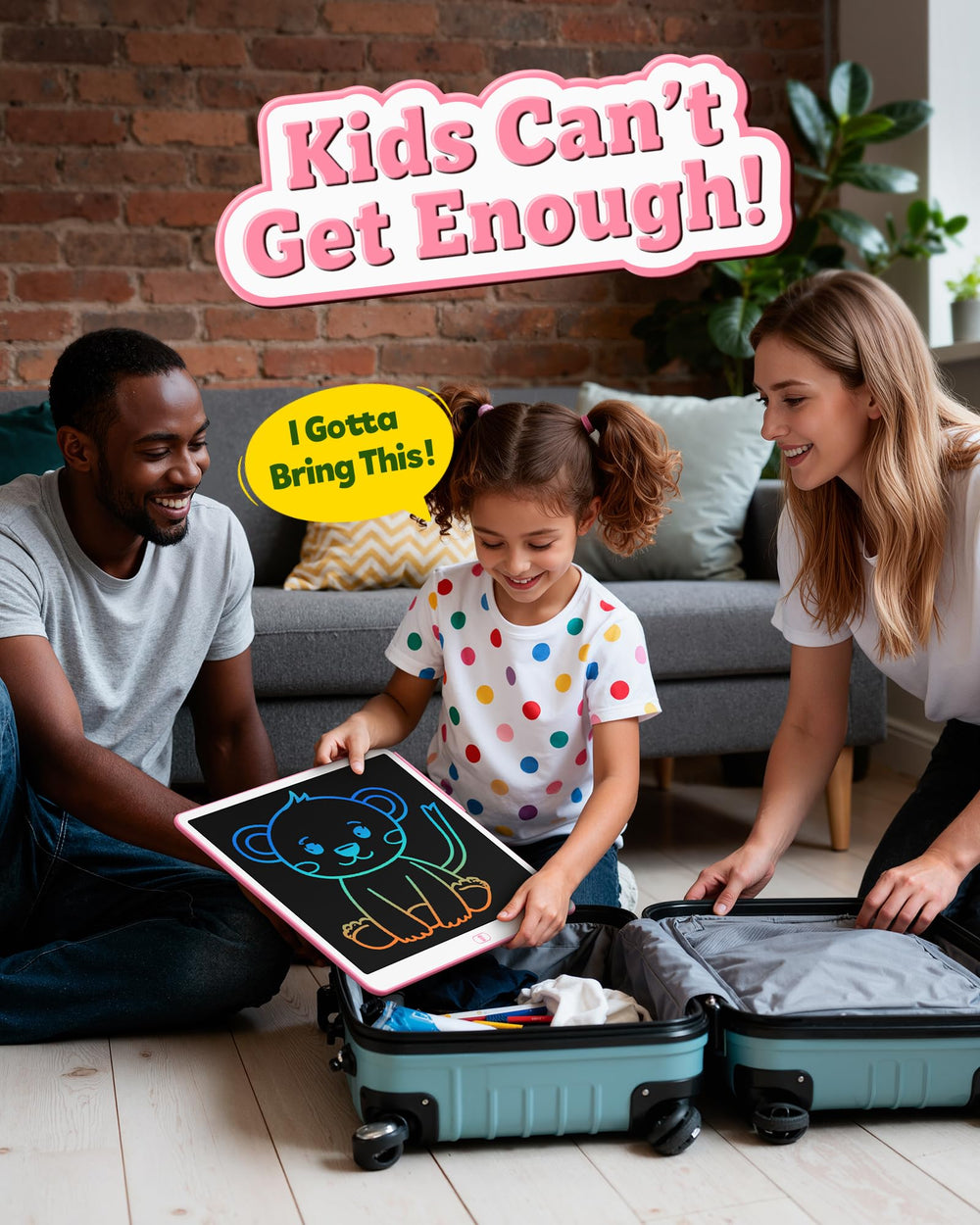 Bravokids reusable doodle board helps save paper and protect the environment.