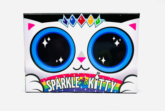 Sparkle Kitty card game packshot with colorful princesses for quick party fun.