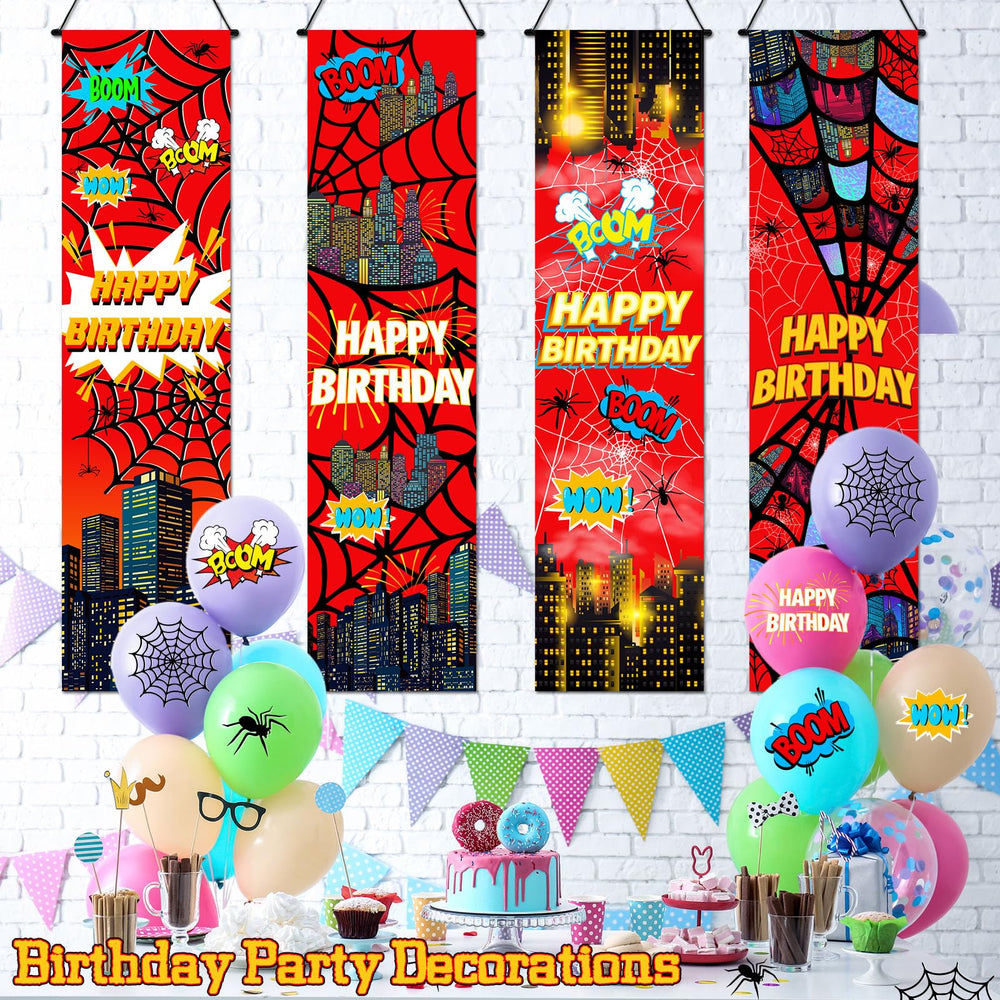 Breling spider web backdrop banner large size helps transform any space