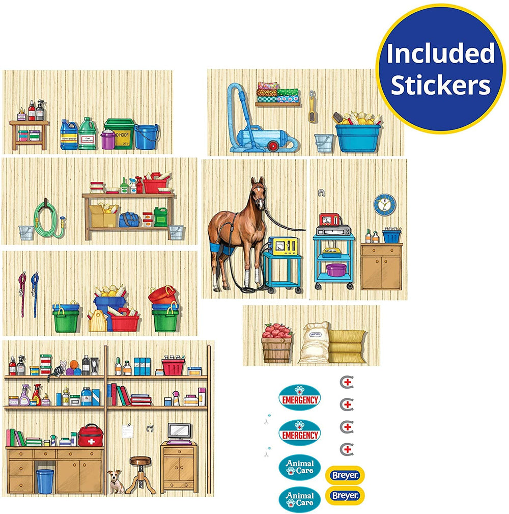 Breyer Stablemates Deluxe Animal Hospital durable handcrafted finish fosters long-lasting play.