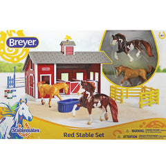 Breyer Stablemates red stable set jump setup for obstacle play