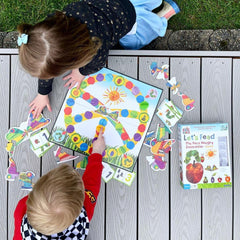 Three-dimensional caterpillar figures provide tactile play