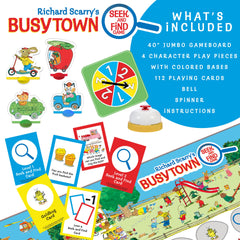 Briarpatch Busytown colorful scenes, encourage visual scanning and memory.