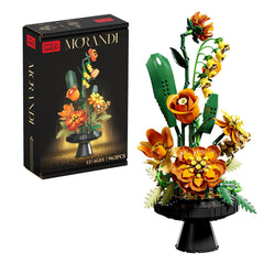 BRICK HAMBURG Flower Bouquet Building Set close-up shows vibrant, durable blooms for lasting home decor.