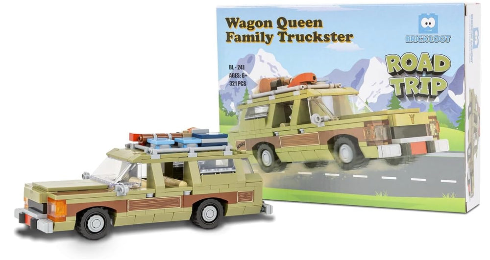 Brick Loot Wagon Queen Truckster family creativity during building sessions