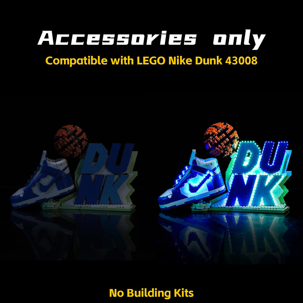 BrickBling LED light with touch-control shows easy on/off and dimming.
