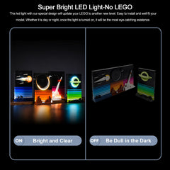 BrickBling LED lights with connecting cable power supply ensure tidy wiring.