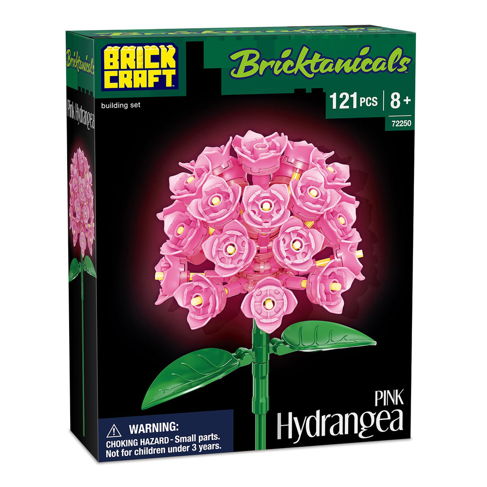 Brickcraft Botanicals STEM learning through assembling a complex hydrangea.