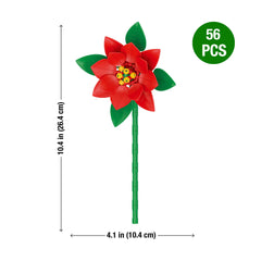 Brickcraft Bricktanicals Poinsettia set complements seasonal decor collections