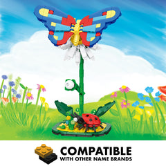 Brickcraft Crayola Ladybug brick brings whimsy to garden scenes.