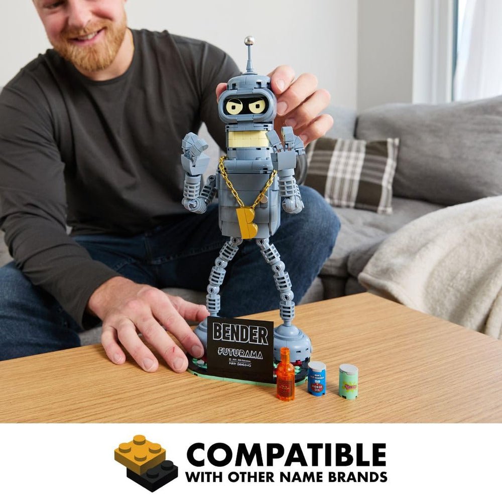 Brickcraft Futurama Bender 396-piece kit compatible with major brick brands.